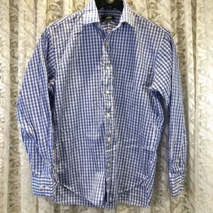 J. Crew Blue White Checkered Button Down Shirt